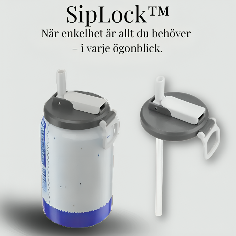 SipLock™ – Spillsäkert burklock med sugrör för fräschare drycker